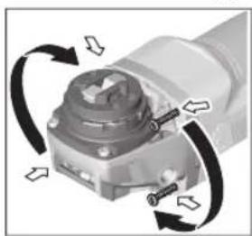 BOSCH GWX 750-115 Professional - Şanzıman başının çevrilmesi - 1