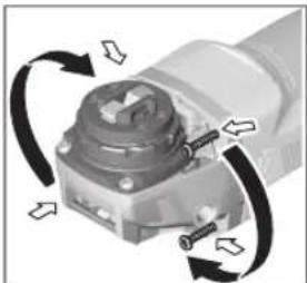 BOSCH GWX 750-115 Professional - Повертання головки редуктора - 1