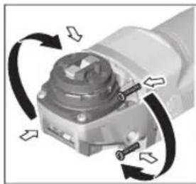BOSCH GWX 750-115 Professional - Obračanje glave gonila - 1