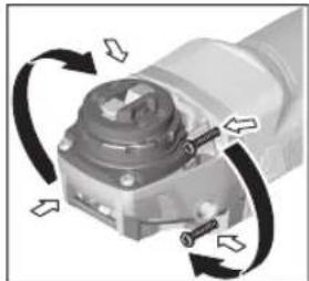 BOSCH GWX 750-115 Professional - Drejning af gearhoved - 1