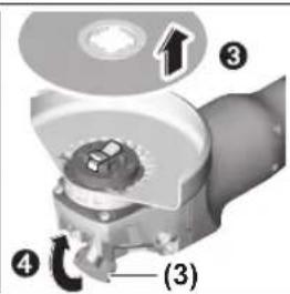 Technical diagram of a mechanical assembly with numbered components and labeled parts