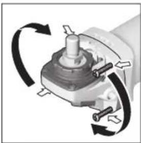 BOSCH GWS 9-115 S Professional - Pärnesuma galvas pagriešana - 1