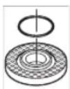 BOSCH GWS 9-115 S Professional - Slipe-/kappeskive - 1