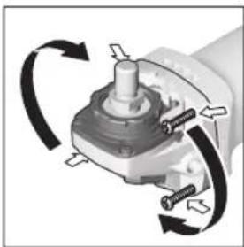 BOSCH GWS 9-115 S Professional - Şanzıman başının çevrilmesi - 1