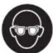 BOSCH GWS 750 S Professional - Wear safety goggles. - 1