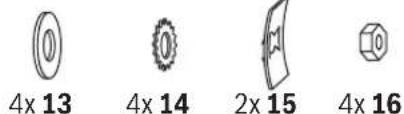 4x 13 4x 14 2x 15 4x 16