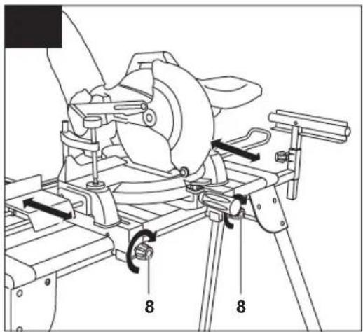 Technical diagram of a mechanical device with labeled parts and numbered annotations