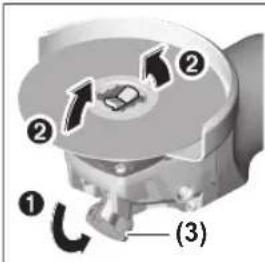 BOSCH GWX 9-125 S Professional - Slijpgereedschap demonteren - 1