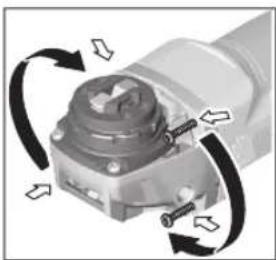 BOSCH GWX 9-125 S Professional - Pärnesuma galvas pagriešana - 1