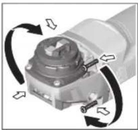 BOSCH GWX 9-125 S Professional - Przestawianie głowicy przekładni - 1