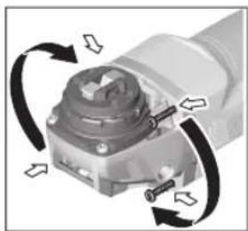 BOSCH GWX 9-125 S Professional - 기어 헤드 돌리기 - 1