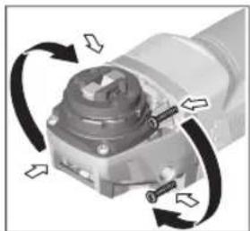 BOSCH GWX 9-125 S Professional - Otočení převodové hlavy - 1