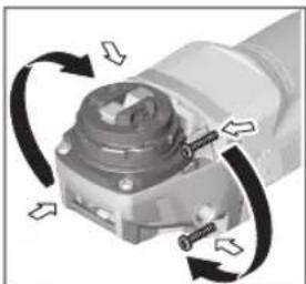BOSCH GWX 9-125 S Professional - Girar a cabeça do mecanismo de acionamento - 1