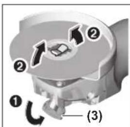 BOSCH GWX 19-125 S Professional - Hiomatyökalun irrotus - 1