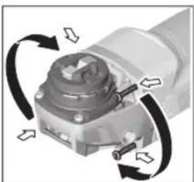 BOSCH GWX 19-125 S Professional - Şanzıman başının çevrilmesi - 1