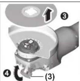 Technical diagram of a mechanical component with numbered parts labeled 1, 3, and 4