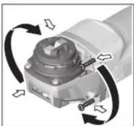 BOSCH GWX 19-125 S Professional - Ajamipea pööramine - 1