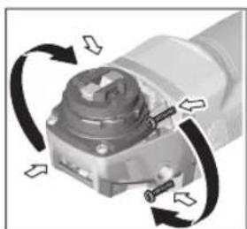 BOSCH GWX 19-125 S Professional - Pärnesuma galvas pagriešana - 1