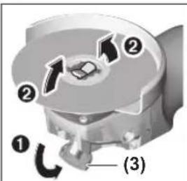BOSCH GWX 19-125 S Professional - Slijpgereedschap demonteren - 1