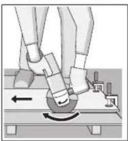 BOSCH GWX 19-125 S Professional - ▶ Always use the protective guard for cutting (9) when cutting bonded abrasives. - 1