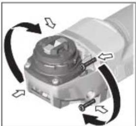 BOSCH GWX 19-125 S Professional - Obračanje glave gonila - 1
