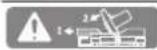 BOSCH GCM 18V-216 Professional - Danger area! Keep hands, fingers and arms away from this area. - 1