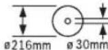 BOSCH GCM 18V-216 Professional - Danger area! Keep hands, fingers and arms away from this area. - 2
