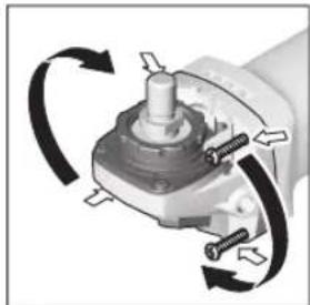 BOSCH GWS 9-125 S Professional - Pivotement de la tête de meuleuse - 1