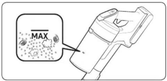SAMSUNG VS20R9046T3 - When to empty the dustbin Emptying the dustbin easily without causing dust clouds - 1