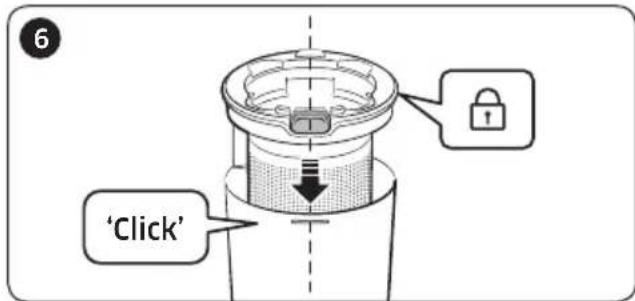 SAMSUNG VS20R9046T3 - Emptying and cleaning the dustbin - 6