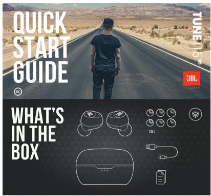 QUICK START GUIDE TUIKE 150 JBL TUIKE 150 WHAT'S IN THE BOX