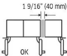 1 9/16" (40 mm) OK