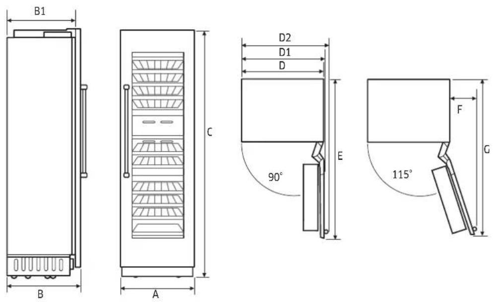 Dacor DRW24980LAP - Especificaciones del producto - 1