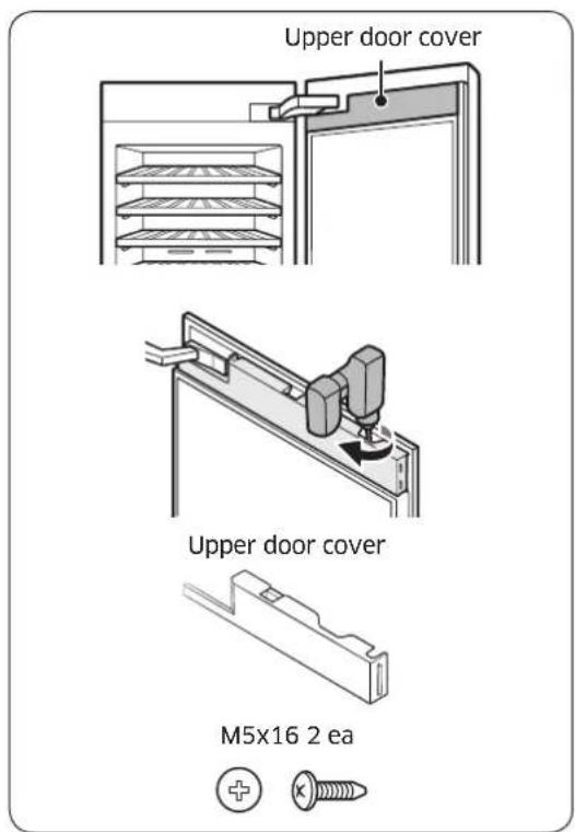 Upper door cover Upper door cover M5x16 2 ea