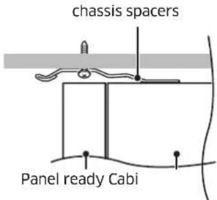 chassis spacers Panel ready Cabi