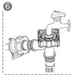 Xiaomi MiniJ Smart Washing Machine - Connecting the hose-water(in) - 6