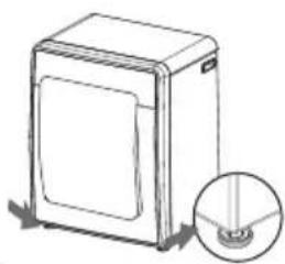 Xiaomi MiniJ Smart Washing Machine - Fixing the cover bottom aLeveling feetnLeveling feetd guide-leg - 6