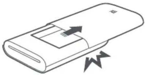 Xiaomi Mi Portable Mouse - Öffnen Sie die Abdeckung des Papierfachs. - 1