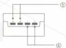 Diagram showing a labeled electrical or electronic component with numbered parts and connections