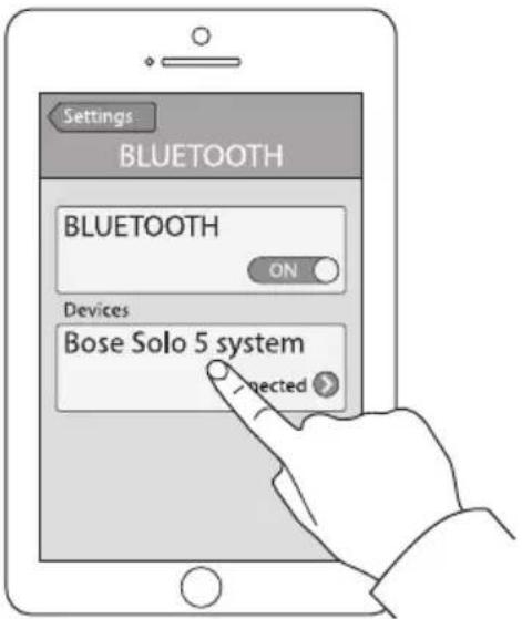 BOSE Solo 5 series II - Koble sammen med en Bluetooth®-enhet - 1