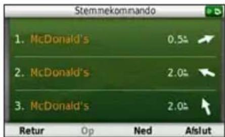 Stemmekommando 1. McDonald's 0.5¢ 2. McDonald's 2.0¢ 3. McDonald's 2.0¢ Retur Op Ned Aislut
