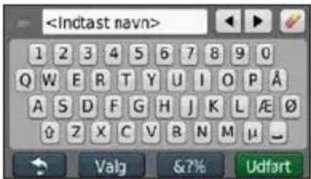 1 2 3 4 5 6 7 8 9 0 Q W E R T Y U I O P A A S D F G H J K L A E Ø û Z X C V B N M μ _ Valg &?% Udfart