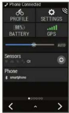 Phone Connected PROFILE SETTINGS 88% BATTERY GPS AUTO Sensors AI Phone $ smartphone