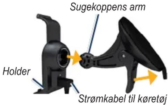 Sugekoppens arm Holder Strømkabel til køretøj