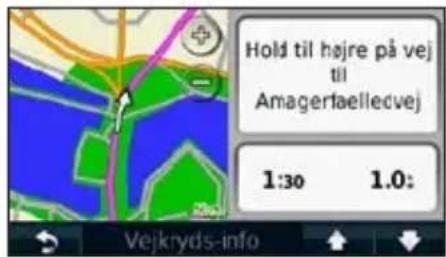 Hold til højre på vej til Amagertaellecvej 1:30 1.0: Vejkryds-info