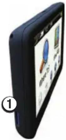 GARMIN Dēzl 560LMT - Installation af et hukommelseskort - 1