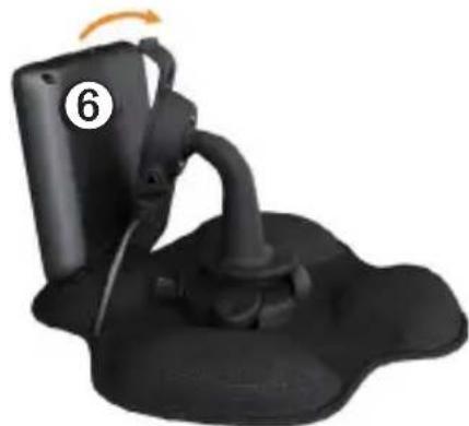 GARMIN Dēzl 560LMT - Montering af den bærbare friktionsmonterede holder - 1