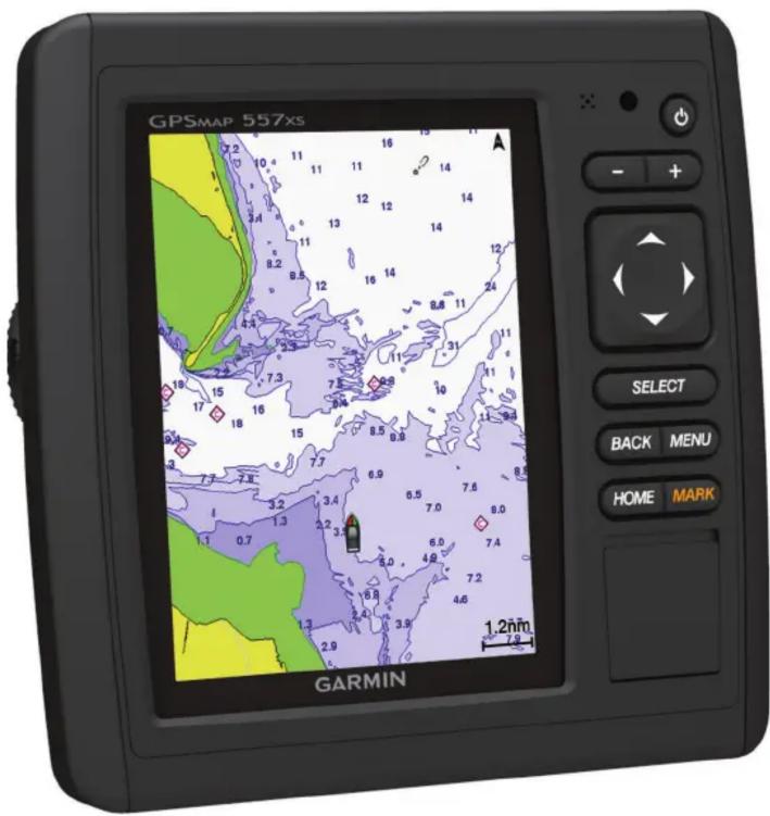 GPSMAP 557xs 1.2m GARMIN SELECT BACK MENU HOME MARK