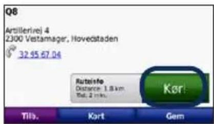 Q8 Artillerive 4 2300 Vestamager, Hovedstaden 32.95.67.04 Rutainfo Distance: 1.8 km Tel: 2 mls. Kor! Tilb. Kort Gem