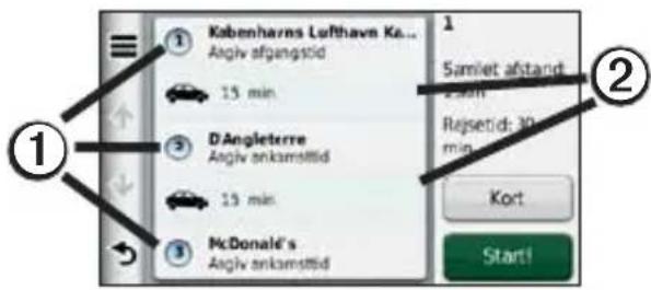 Kabenharns Lufthavn Ka... Angiv afgangstid 15 min D'Angleterre Angiv anksamstid 15 min McDonald's Angiv anksamstid Samlet afstand: 24min Resetid: 30 min Kort Start!
